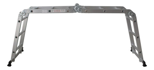 Escalera Multiposicion Aluminio Plegable Reforzada 12 Peld