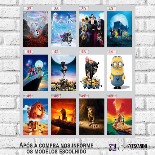 Imagem 5 de 10 de 5 Pôsteres Cartazes Novos Personagens Da Disney - 20x30 Cm