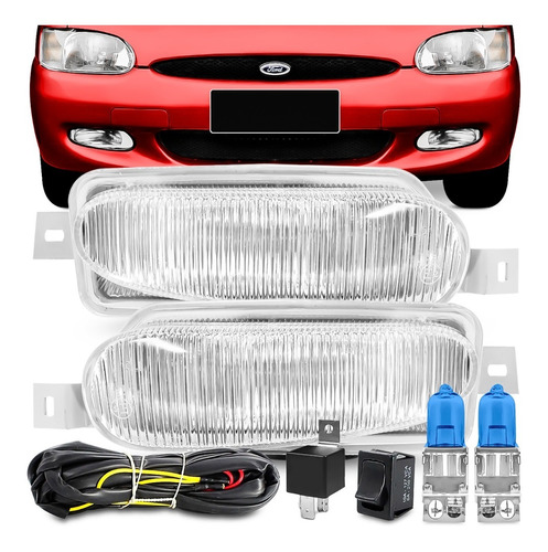 Kit Farol Milha Escort Zetec Sw 97 98 99 00 01 02 Auxiliar