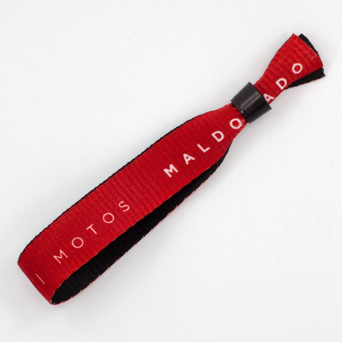 Imagen 6 de 9 de Pulseras Seguridad Poliester Negras Full Print Pack 500u