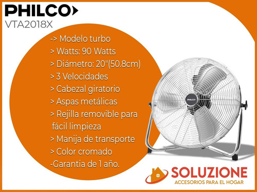 Ventilador Turbo Atma Vta2018x 3 Velocidades Oferta!!!