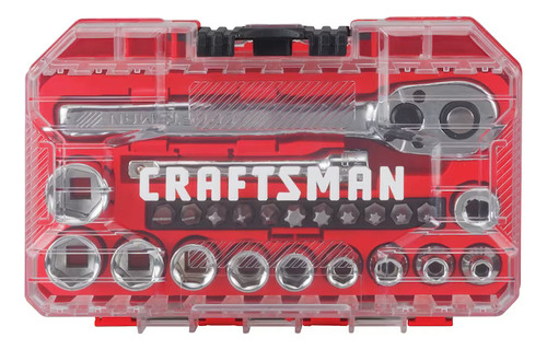 Caja De Herramientas Mecanicas Craftsman, 24 Piezas Std 