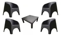 Comprar Juego Muebles Jardín 4 Sillones Alejo + Mesa Ratona 90cm Ct