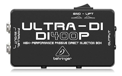 Behringer Ultra-di Di400p Di-box Pasivo Profesional De Alto 