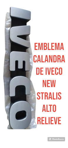Emblema Calandra Del Camión Iveco New Stralis Alto Relieve 