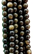 Comprar Tira De Obsidiana 4mm Para Pulseras Bisutería