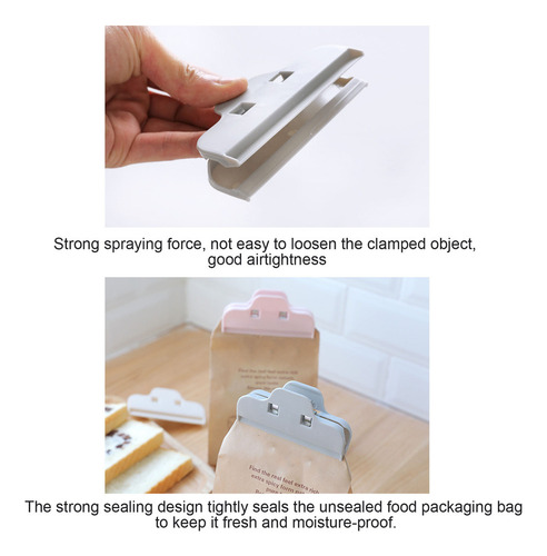 (bolsa) Clips De Plástico Para Sellar Aperitivos, Pinza Mult