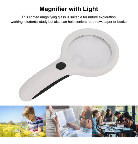 Luz De Lupa Ed, Lupa De Mano Led Uv