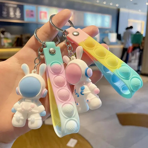 Lindo Llavero De Conejo Astronauta De Anime, Muñeca Con CoLG