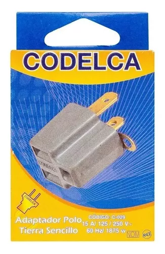 CODELCA (C-003)  Clavija c/polo a tierra 15A Codelca - Redes