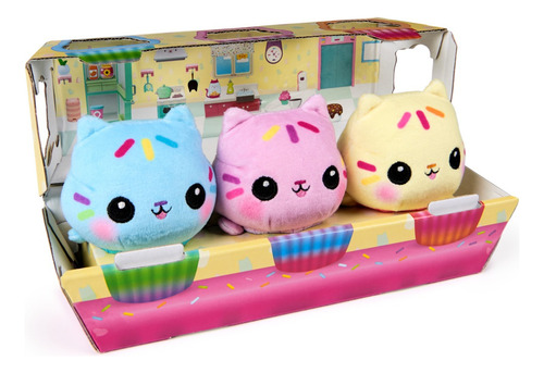 Set De 3 Peluches Gabbys Dollhouse Primos De Pastelillo