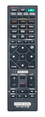 Control Compatible Sony Rmt-am210u Minicomponente Mhc-gt4d