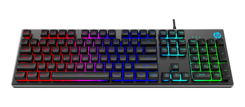 Teclado K500f Gamer Led Rgb Membrana Retroiluminado