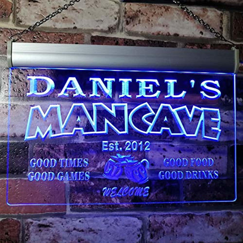 Advpro X0012-tm Daniel's Man Cave Bar Personalizado Nombre Y