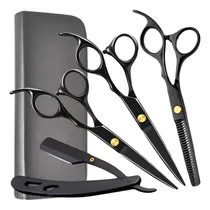 Comprar Kit 3 Tesoura Profissional Fio Laser Fio Navalha Desfiadeira