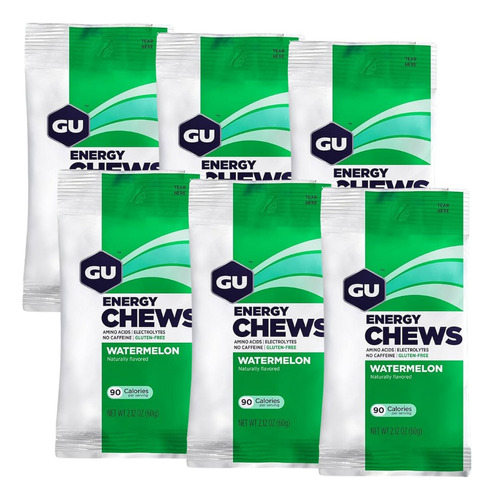 12 Paquetes De Gomitas Energy Gu Chews
