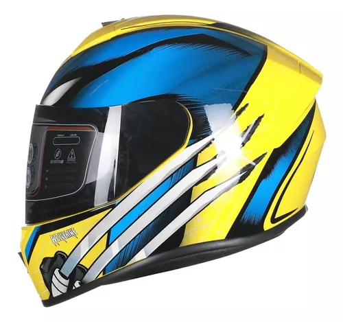 Casco Integral Moto Edge Marvel Wolverine Motos.shop