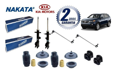 Amortecedor Dianteiro Nakata Santa Fe Sorento Kit Bieleta Bucha 10 A 13