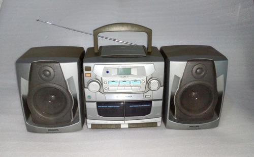 Ler Detalles Y 5 Fotos Radiograbadora Boombox Philips Az2765