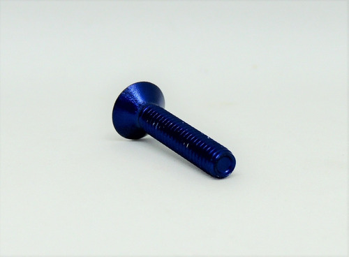 Pro Bolt Tornillo De Aluminio Cabeza Plana M4x20mm Azul