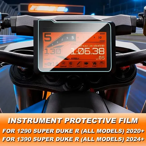 🛡️ Protector De Pantalla UltraClear Para KTM Superduke GT 1290 (Connectivity 2019) – 2 Unidades + Kit De Instalación