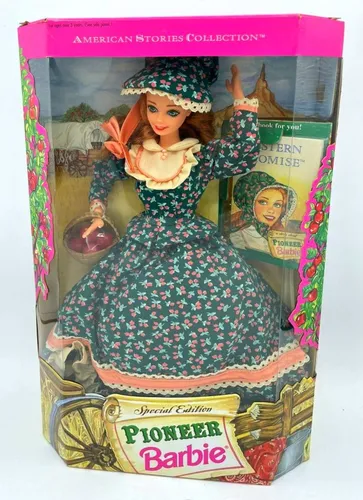 Muñeca Barbie American Stories Pioneer Barbie Mattel 1994