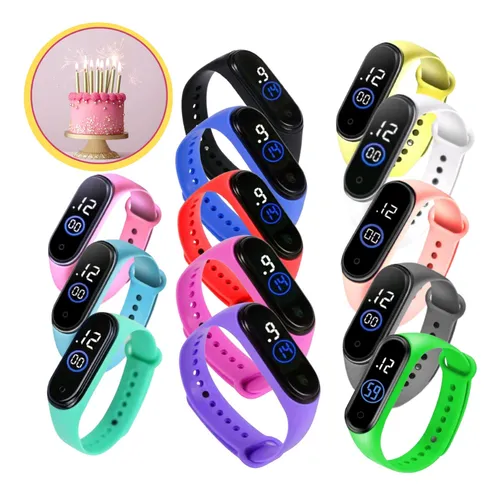 Kit 20 Relógio Digital Led Festa Lembrancinha Atacado Revend