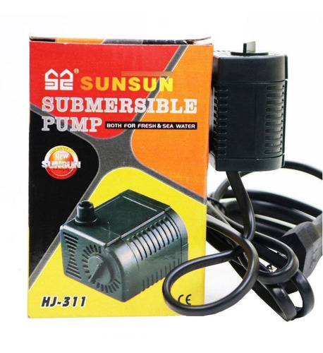 Bomba Submersa Para Aquário Fonte Sunsun Hj-311 50/300l/h 110V