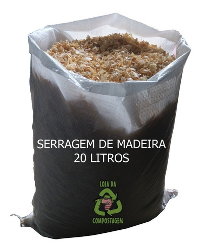 Serragem De Madeira-minhocário/composteira 20lts