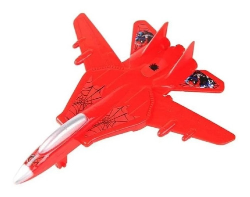 Avião De Plástico Com Fricção Homem Aranha Dy-536 Etitoys