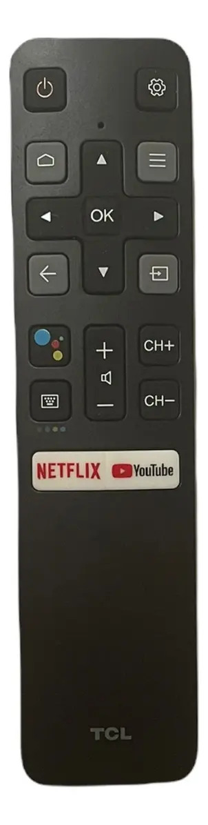 Control Tcl Smart Tv RC802v Voz Bluetooth Pilas incluídas