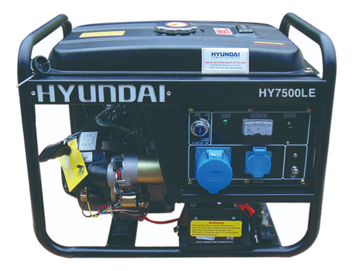 Generador portátil Hyundai HY7500LE 5.5 kW con tecnología AVR 230V