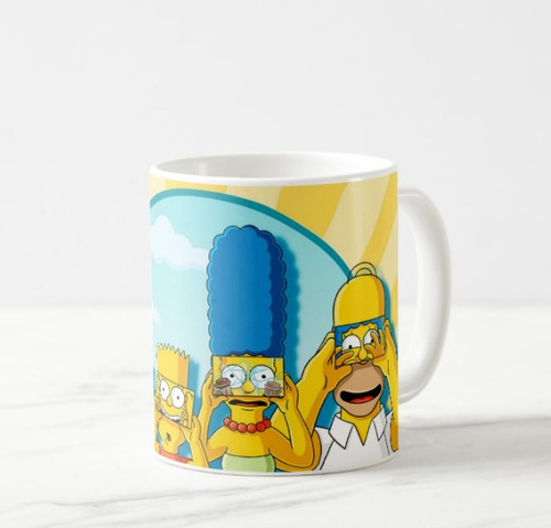 Caneca Porcelana Personalizada Os Simpsons 7