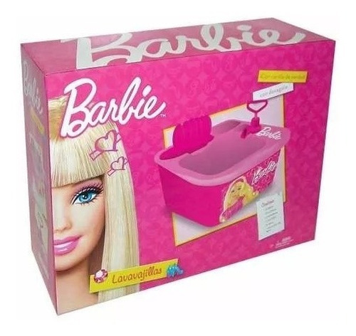 Lavavajillas Barbie Original Tv Con Accesorios Miniplay