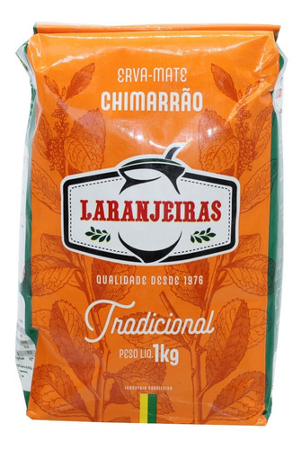 Erva Mate Laranjeiras Chimarrao Tradicional Sem Gluten 1kg