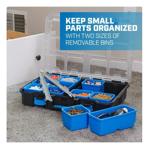 Hart Organizador Con Sistema De Apilamiento, 11 Secciones Color Negro