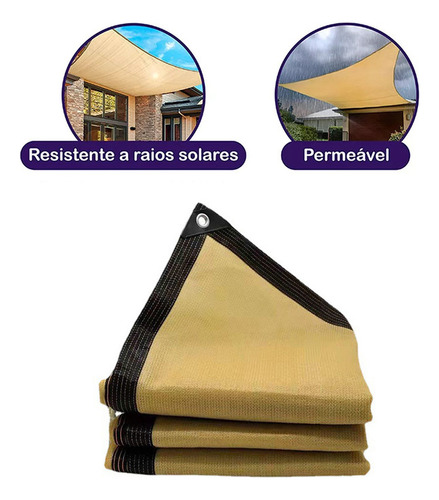 Tela De Sombreamento Toldo Sombrite Garagem 90% 3m X 5m