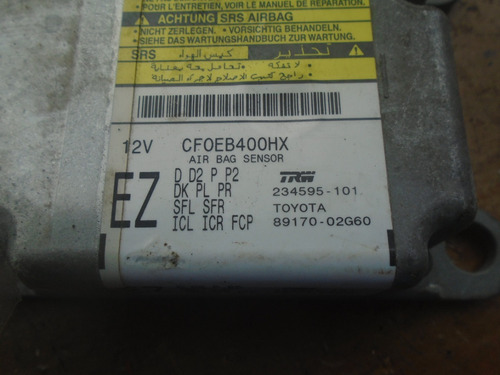 Vendo Modulo De Airbag De Toyota Corolla, # 89170-02g60