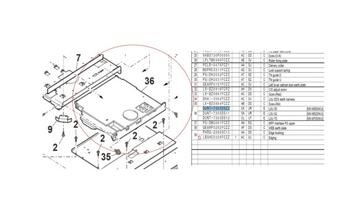 Unidad  Laser Sharp Mxm550 Usado Dunt-7303dszz