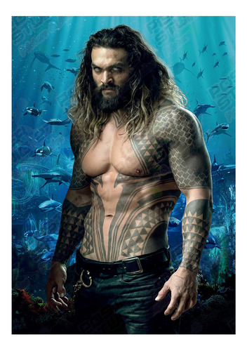 Poster Cine Aventura Protagonista De Película Aquaman