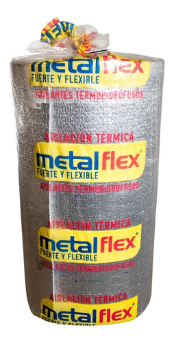 Imagen 1 de 5 de Aislante Termico Techo 10mm Metalizada Metalflex Espuma 20 M