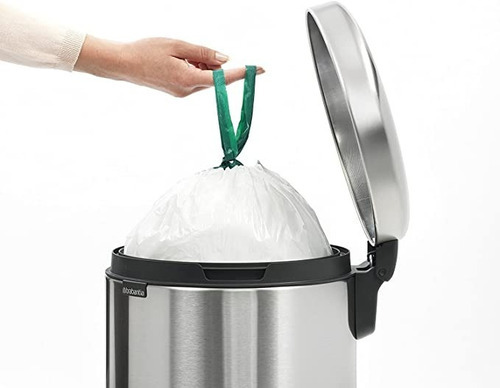 Bote De Basura New Acero Mate Gris 30 Lts Brabantia