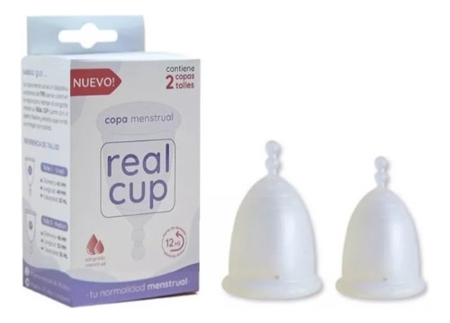 Copa Menstrual 2 Talles Reutilizable Vegano Real Cup X2 