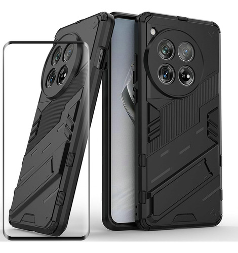 Funda Punk Uso Rudo Carcasa Para Oneplus Ace 3v +mica Negro Oneplus Ace 3v