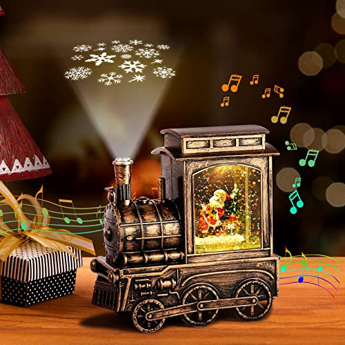 Bolas De Nieve De Navidad, Linterna Vintage Musical Pro...