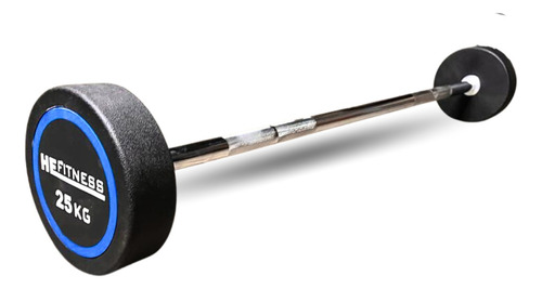 Barra Recta,peso Fijo Integrado 25kg, Entrenamiento Crossfit