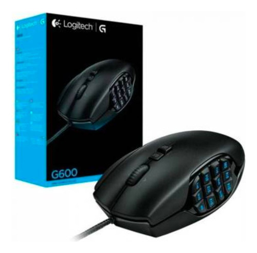 Mouse Gamer Logitech G600 (mmo) Negro - Gaming