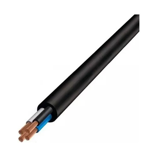 10 Metros Cabo Pp 4x1,5 Mm Flexível 4 Vias X1,5 Mm Cobrecom Cobertura Preto