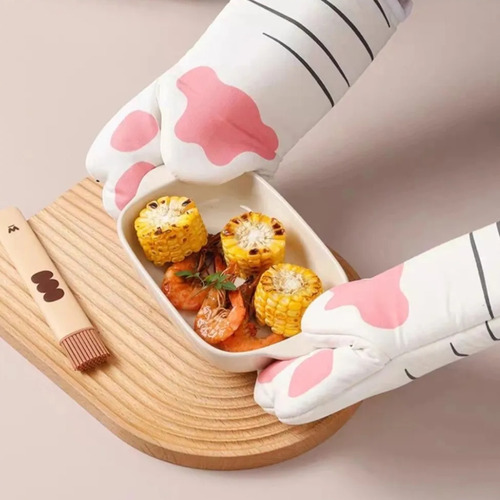 Manopla Guante De Cocina Diseño Gatito Cute X1 Unidad Patita De Gato