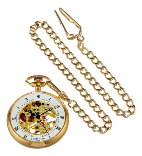Charleshubert Paris Reloj De Bolsillo Mecanico De Cara Abie